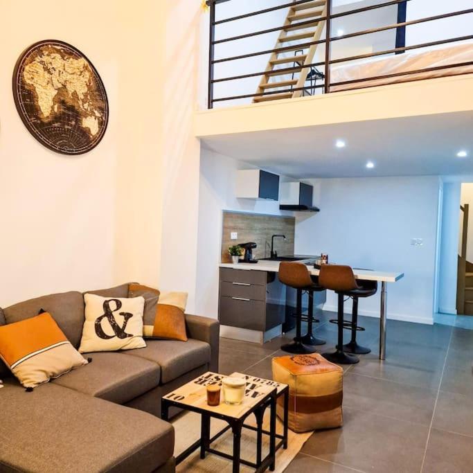 Grand Loft Avec Terrasse Privee Apartment Saint-Etienne  Luaran gambar